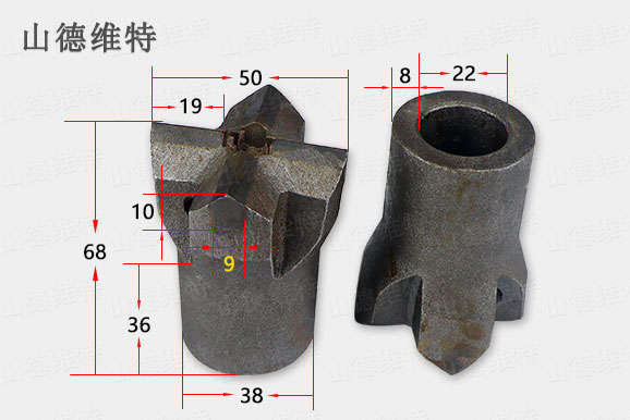 50十字型硬质合金钻头图片